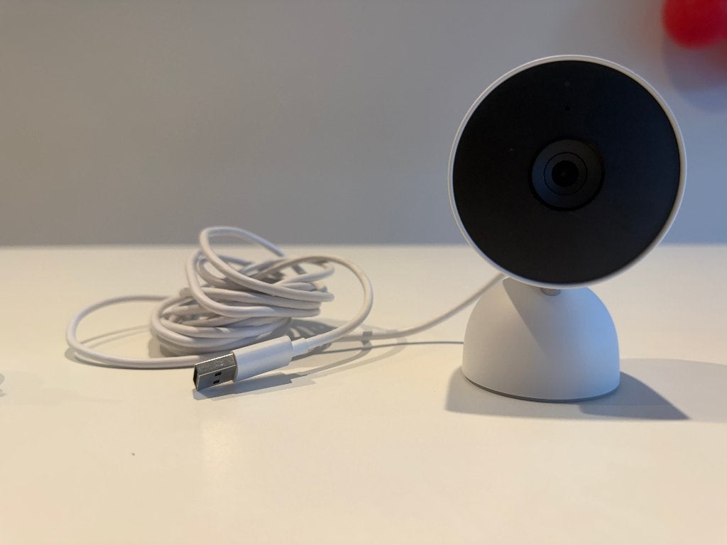 Nest Cam Indoor (Gen 2), Ophalen of Verzenden, Zo goed als nieuw, Binnencamera