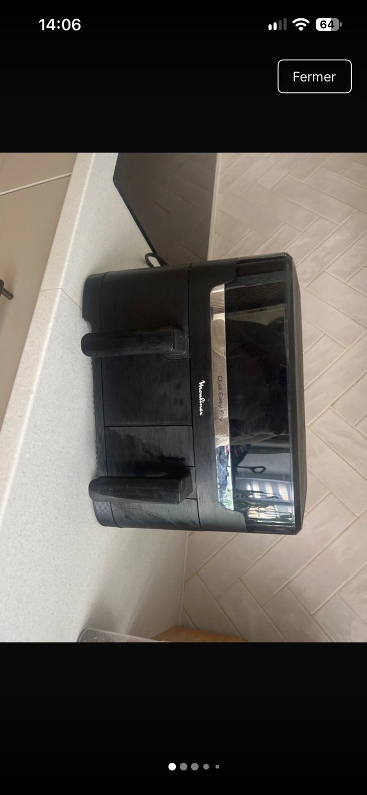 Air Fryer Moulinex Dual Easy Fry – Double bac, Enlèvement, Comme neuf