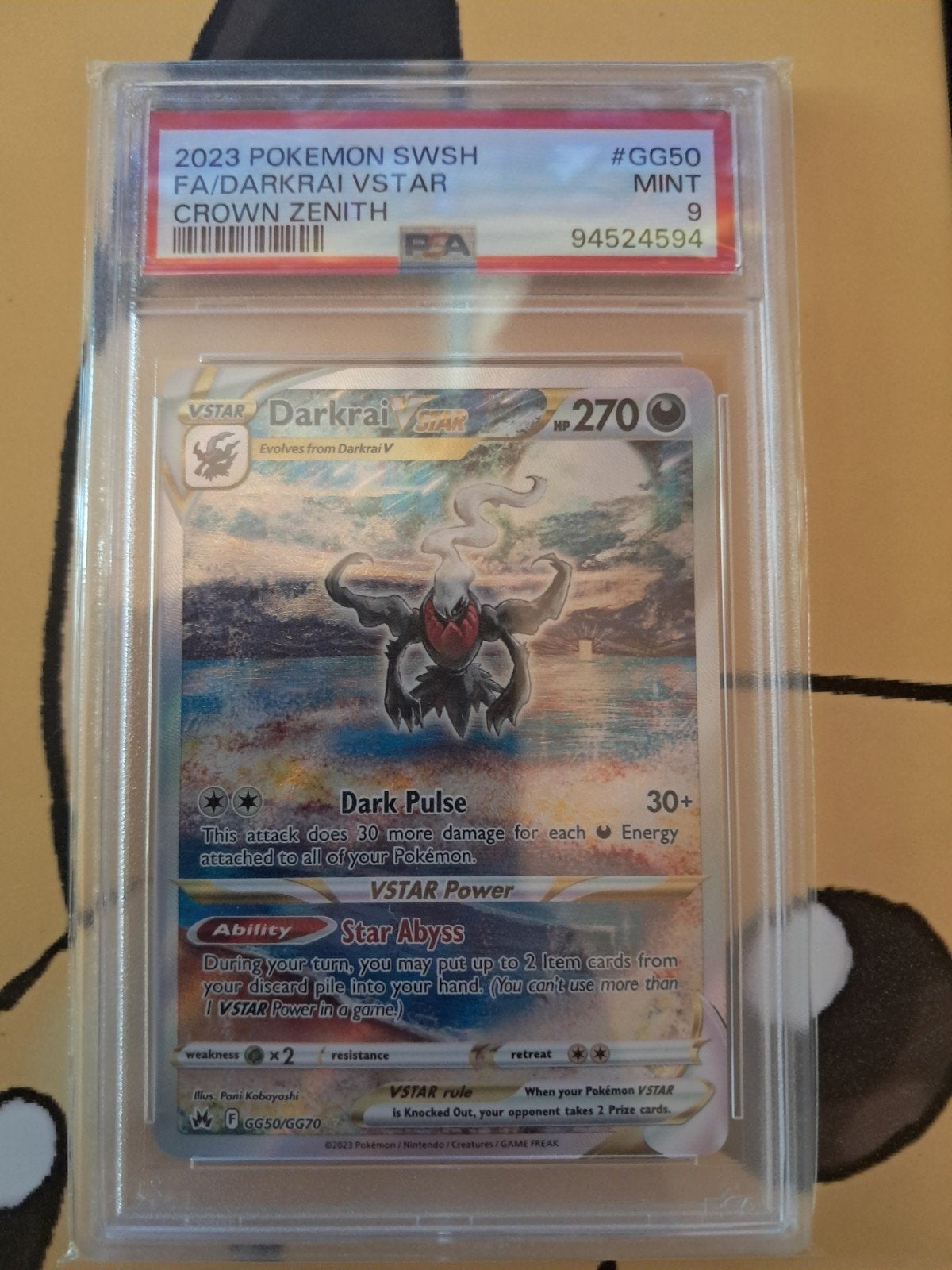 psa 9 Darkrai Vstar, Hobby en Vrije tijd, Verzamelkaartspellen | Pokémon, Ophalen