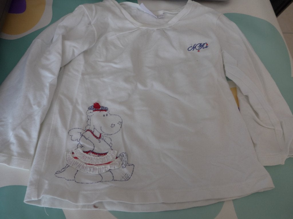 T-shirt met lange mouwen Noukies, Enfants & Bébés, Enlèvement ou Envoi, Chemise ou À manches longues, Utilisé, Noukies