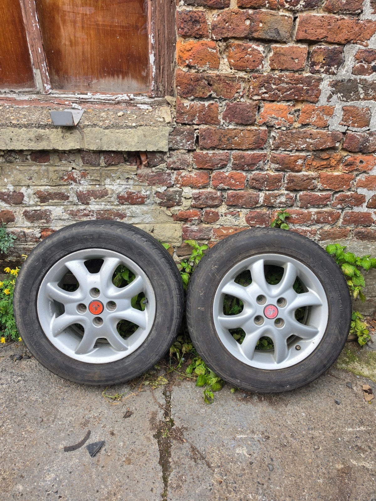 2 jantes abarth 4x98, 14 pouces, 175 mm, Pneus été, Enlèvement