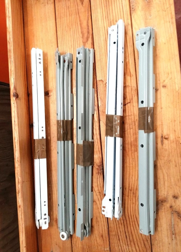 glissières de tiroir, Enlèvement, Comme neuf, 250 mm ou plus, Autres types