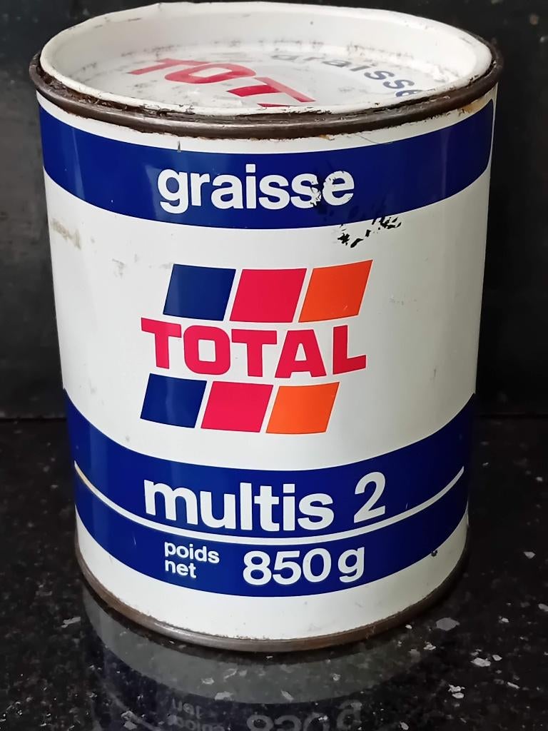 Vintage blik vet TOTAL multis 2, Verzamelen, Ophalen of Verzenden, Zo goed als nieuw