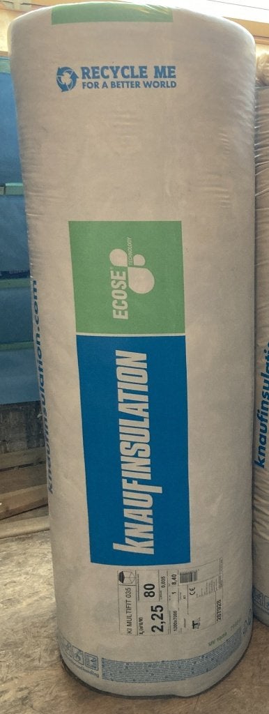 Knauf Multifit 035 080mm - 8,4 m2, Bricolage & Construction, Isolation & Étanchéité, Neuf, 8 à 12 cm, Enlèvement, 5 à 10 m²
