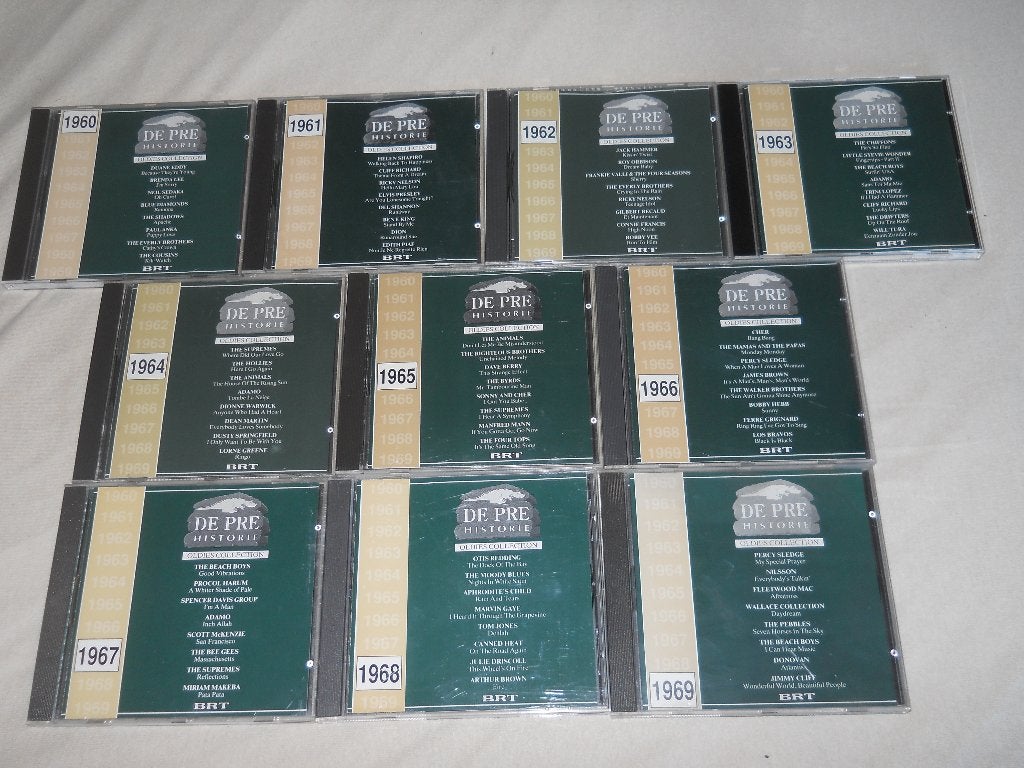 10 CD S - RADIO 2 - DE PRE HISTORIE - DE JAREN 60, Cd's en Dvd's, Ophalen of Verzenden, Zo goed als nieuw, Verzamelalbum, Pop