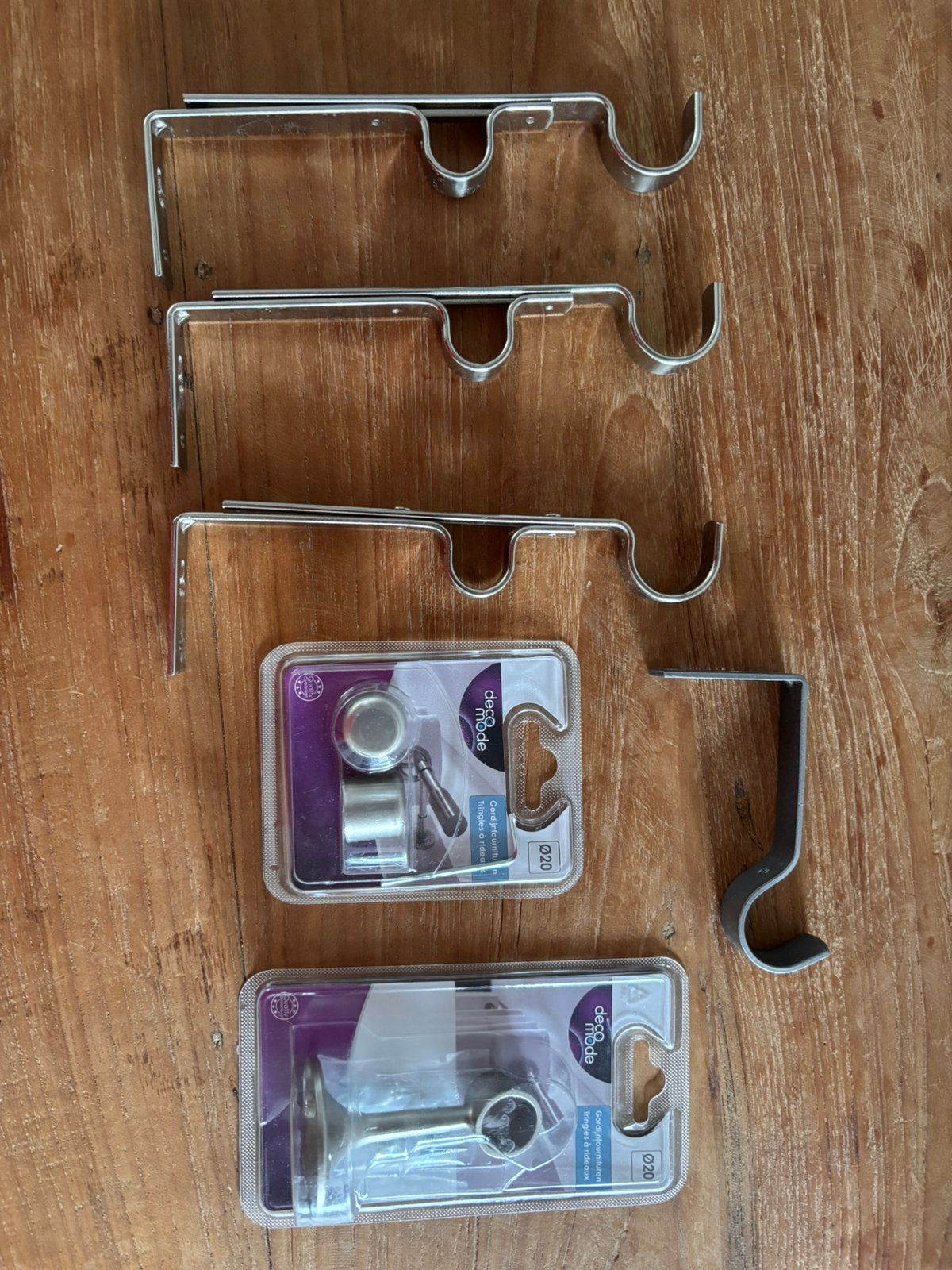 Supports de tringles rideaux, Autres marques, Enlèvement ou Envoi, Autres matériaux, Argenté