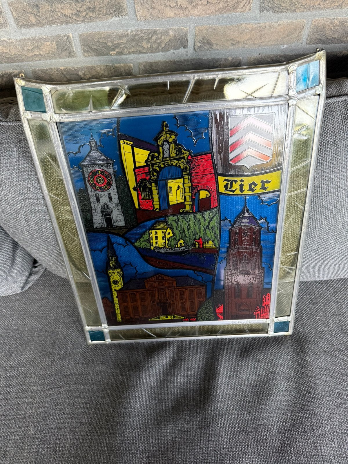 Glasraam Lier glas in lood, Antiek en Kunst, Ophalen