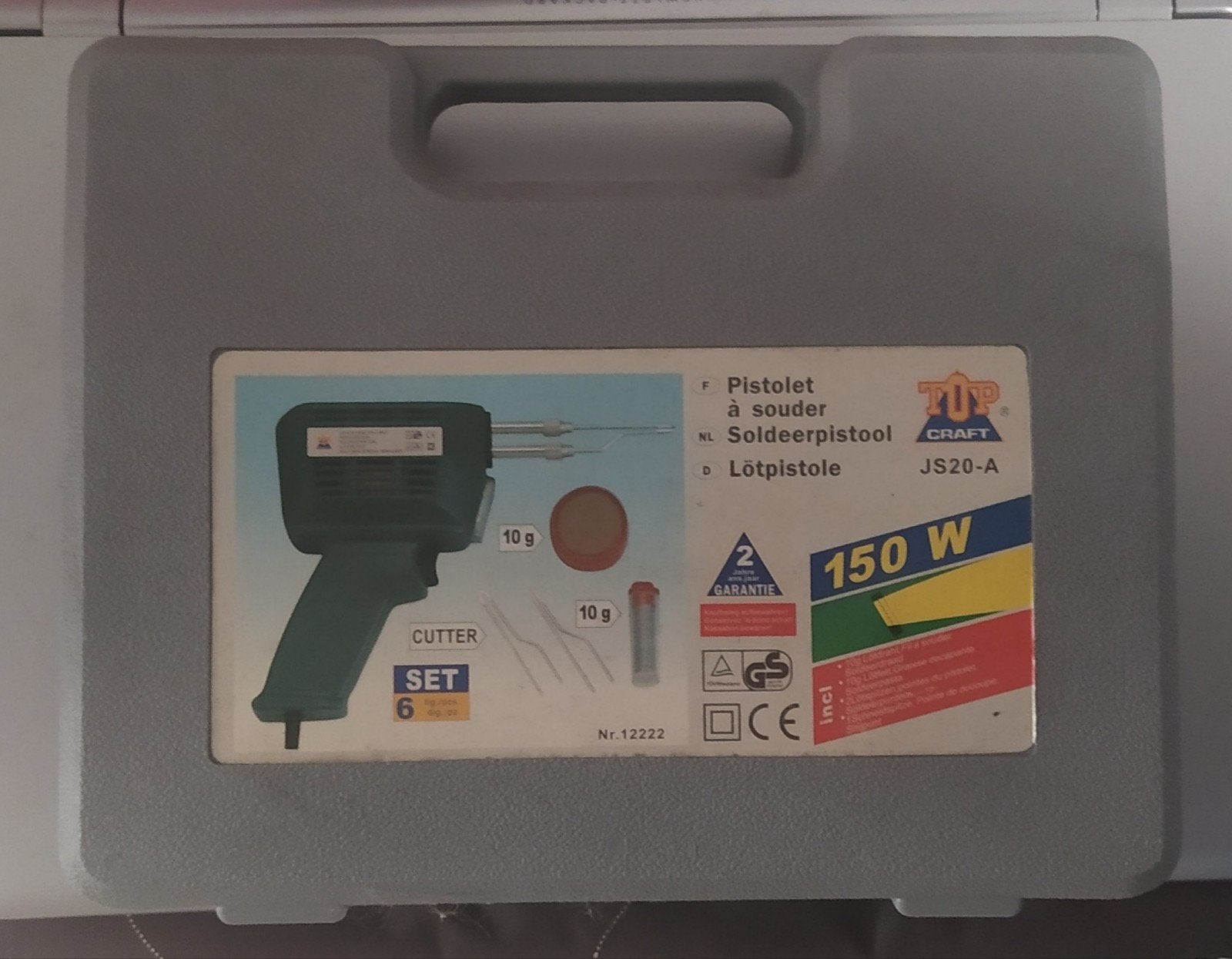 soldeerpistool, Ophalen