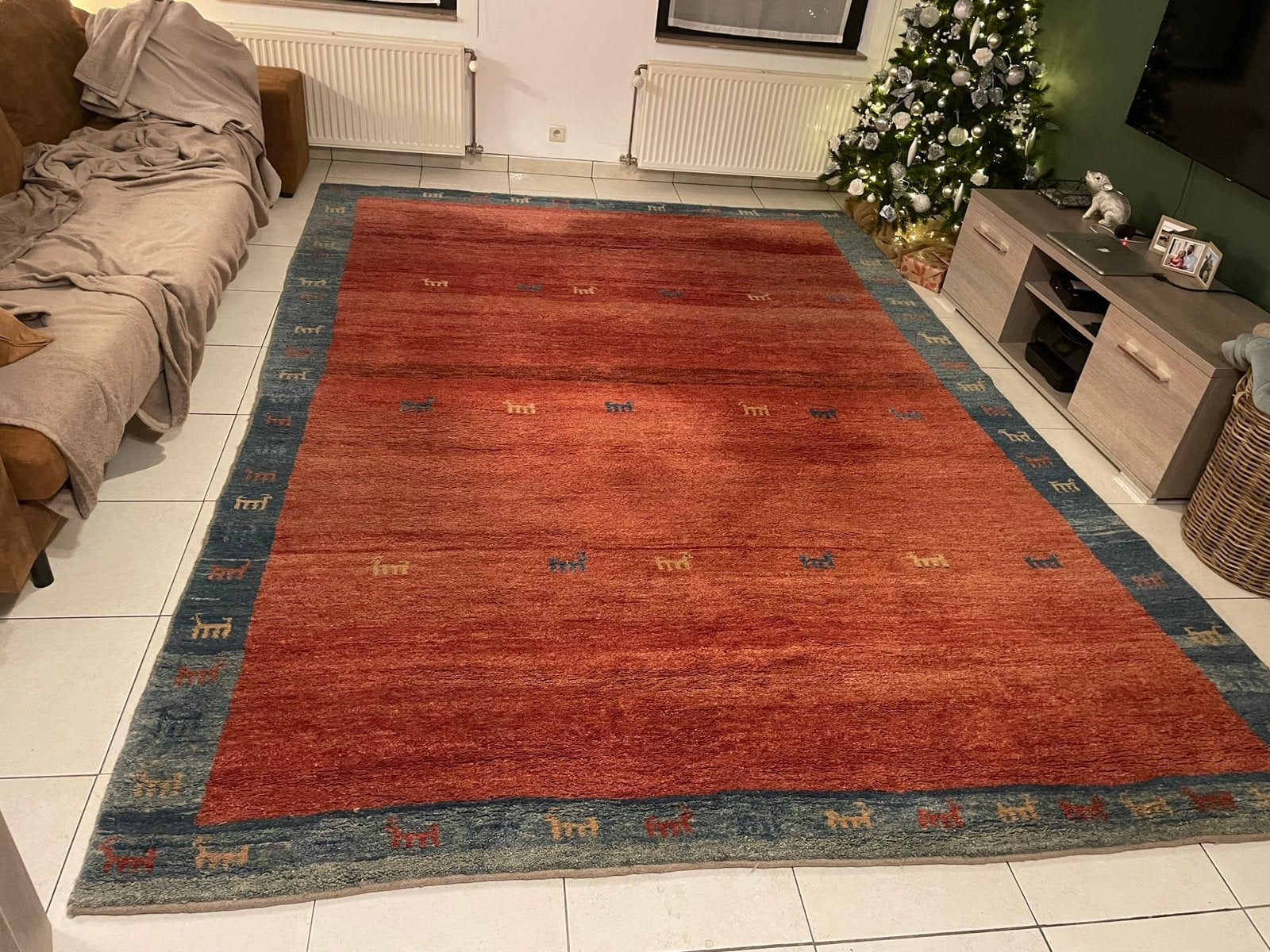 Handgeknoopt Wol 260 x 360 cm, Ophalen, Zo goed als nieuw
