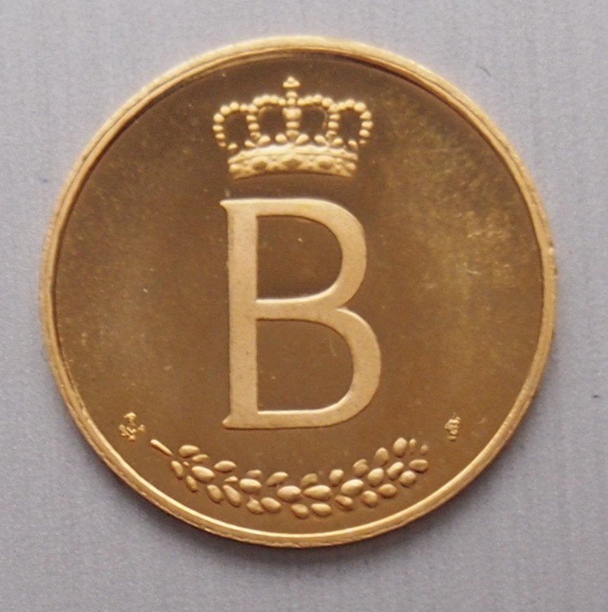 Boudewijn 25 jaar jubileum 1976, Ophalen, Goud, Losse munt, Goud