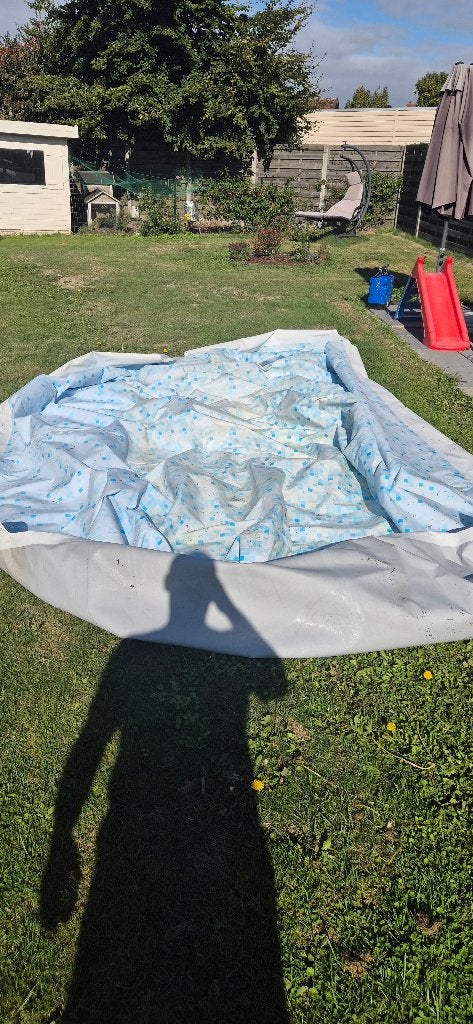 GRATIS Bestway Power Steel zwembad(defect) + zandfilterpomp, Tuin en Terras, Gebruikt, 200 tot 300 cm, Rechthoekig, Ophalen