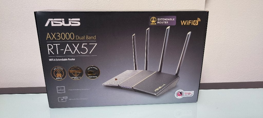 ASUS RT-AX57 AX3000 WiFi 6 DUAL BAND, Computers en Software, Ophalen, Zo goed als nieuw, Router, Asus