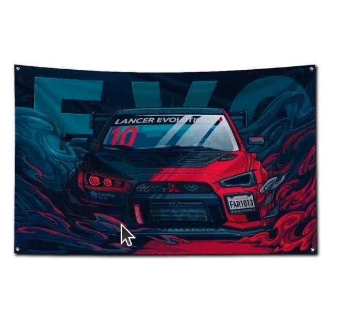 Grands drapeaux Mitsubishi (150 x 90 cm), Enlèvement ou Envoi, Neuf