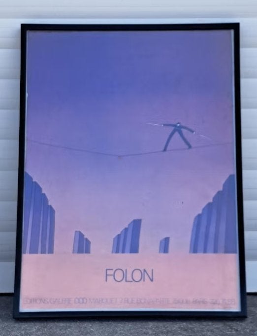 Lithographie de jean michel folon, Antiek en Kunst, Kunst | Litho's en Zeefdrukken, Ophalen of Verzenden, Lithografie