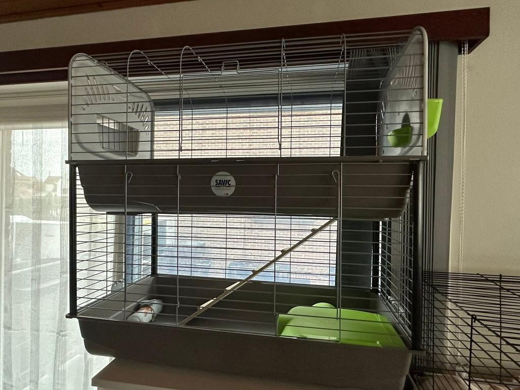 Konijnenhok tekoop, Dieren en Toebehoren, Ophalen, Kooi, Nieuw, 90 cm of meer