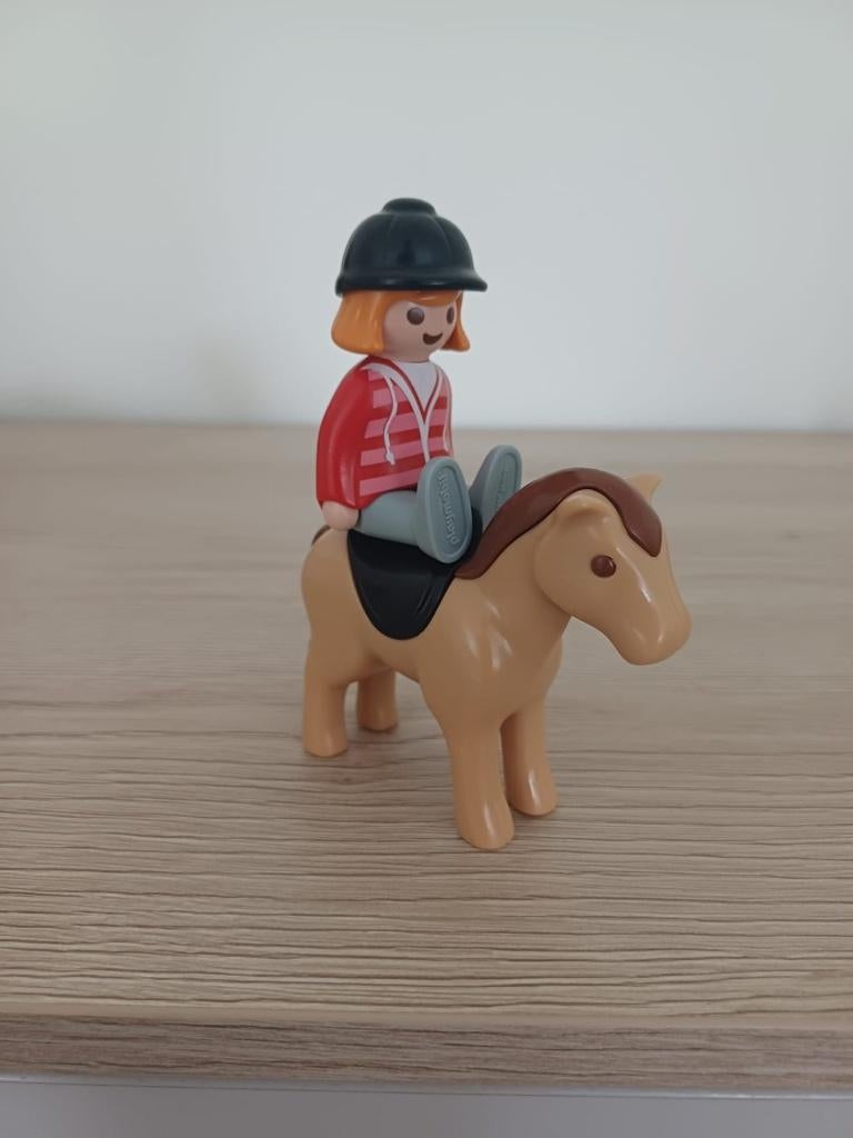 PLAYMOBIL Cavalier avec cheval 6973, Enlèvement, Comme neuf, Ensemble complet