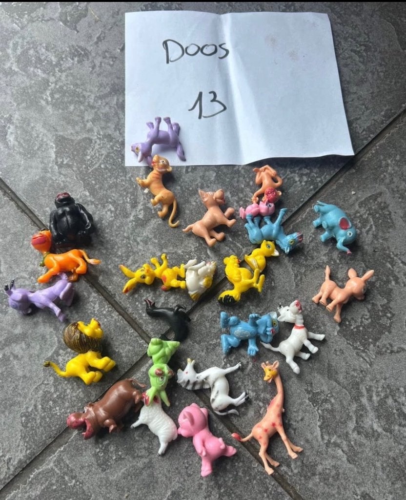 Oud speelgoed allerlei kong dieren, Verzamelen, Ophalen of Verzenden, Gebruikt