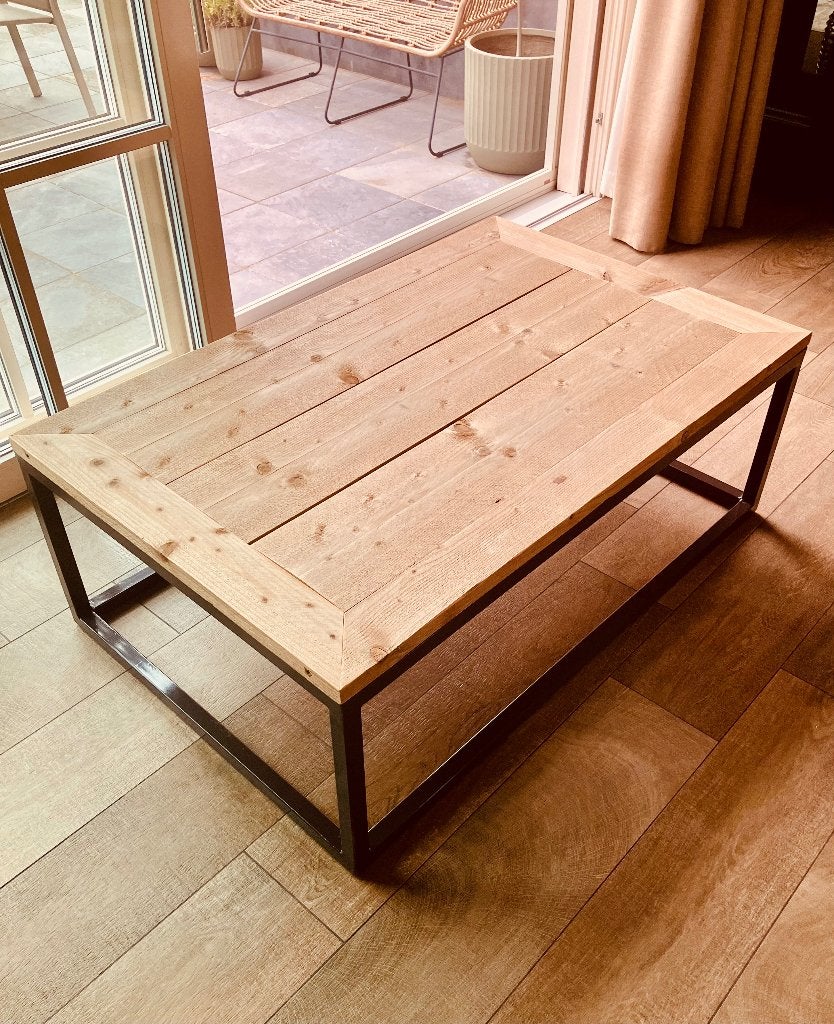 Salontafel, Huis en Inrichting, Ophalen, Gebruikt, 100 tot 150 cm, 50 tot 100 cm