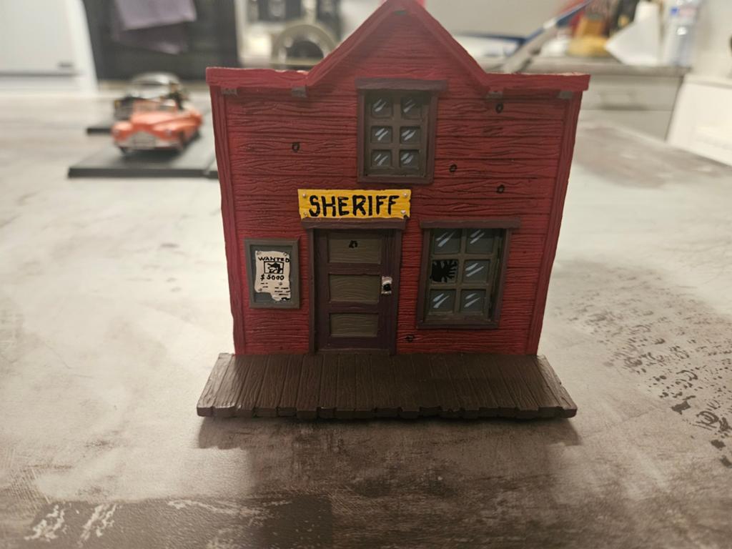 Façade bureau shérif Lucky luke, Hobby en Vrije tijd, Modeltreinen | Overige schalen, Ophalen