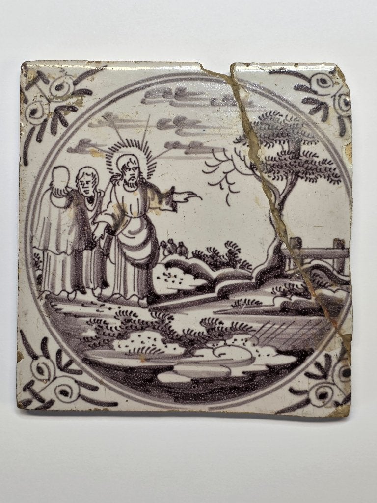 Carrelage de Delft du XVIIIe siècle, Antiquités & Art, Enlèvement ou Envoi
