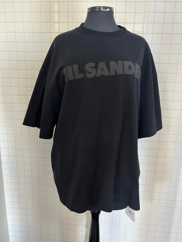 Jilsander zwart logo shirt maat m, Kleding | Dames, T-shirts, Verzenden, Zo goed als nieuw, Maat 38/40 (M), Zwart