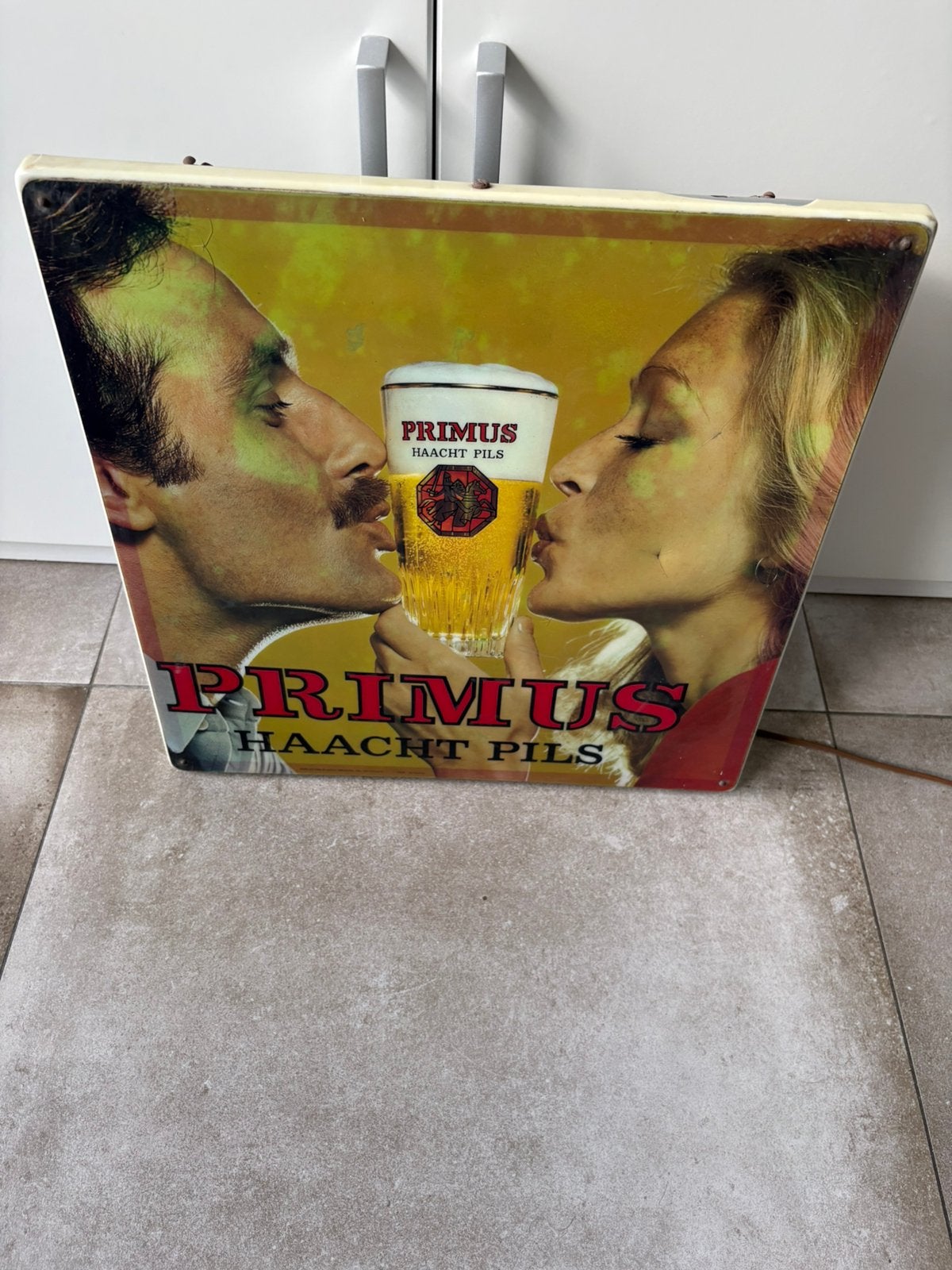 Enseigne lumineuse « PRIMUS » (43/43/10 cm), Enlèvement ou Envoi, Utilisé