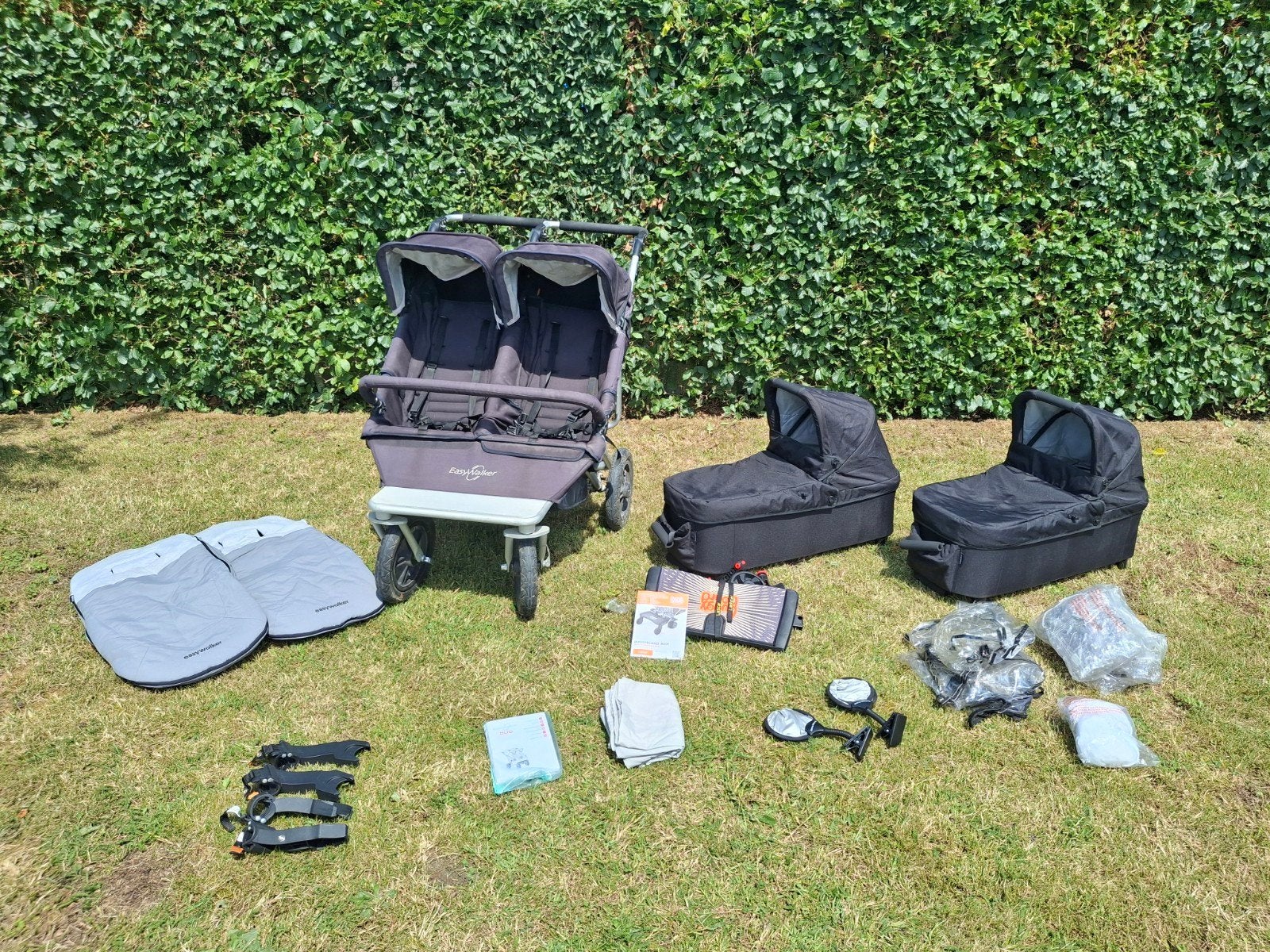 Tweelingbuggy EasyWalker + toebehoren, Kinderen en Baby's, Tweelingen en Meerlingen, Ophalen