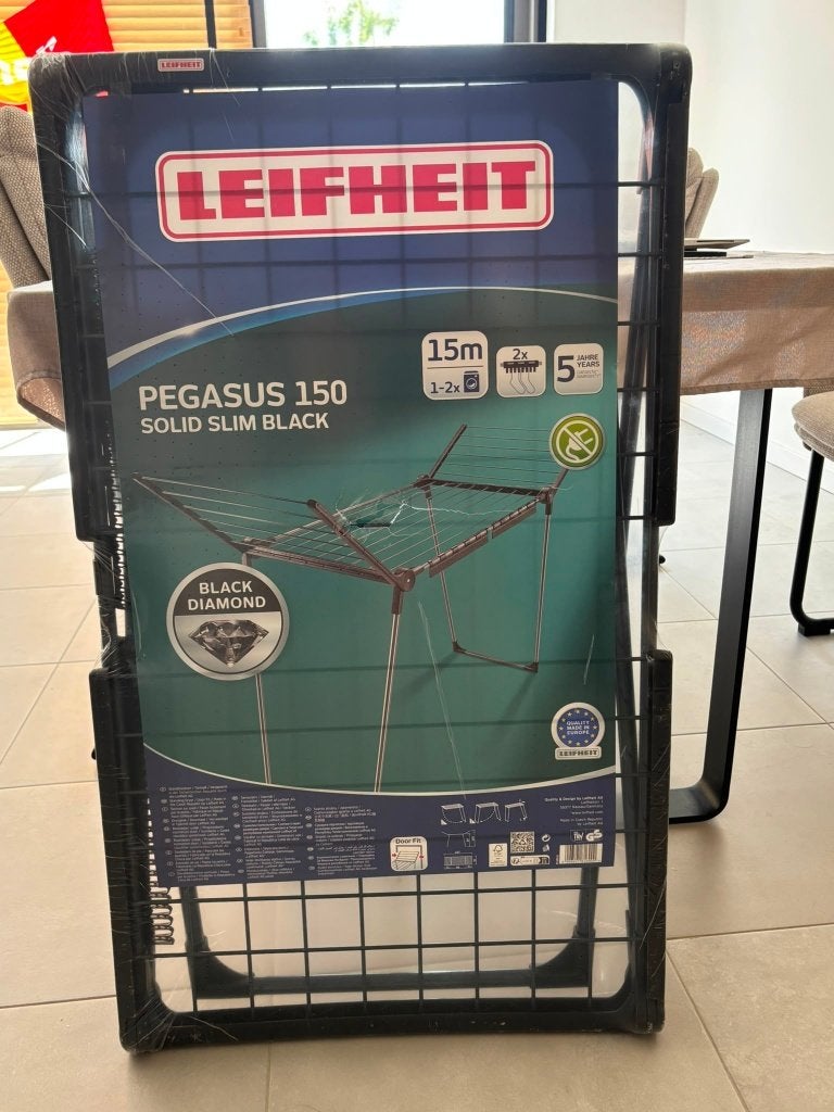 Droogrek/Séchoir (Black Diamond - Leifheit), Huis en Inrichting, Woonaccessoires | Overige, Nieuw, Zwart, Ophalen