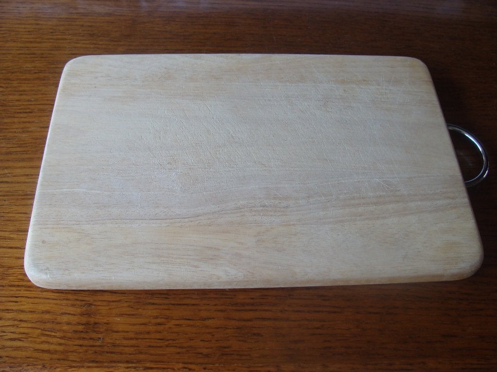 planche alimentaire bois, poignée inox et autres planches, Ophalen, Zo goed als nieuw, Hout