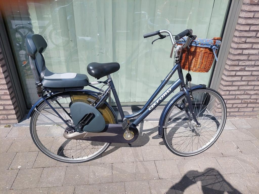 Damesfiets oxford met kinderzit en opbergmand, Ophalen, Gazelle