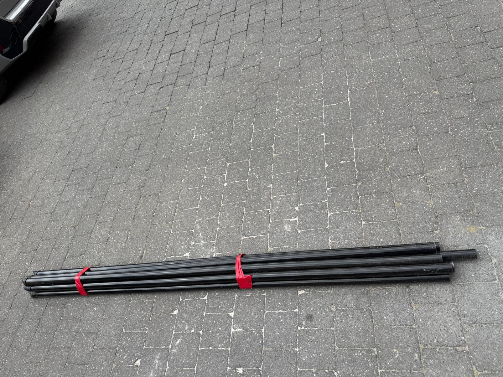 8 aluminium tuinpalen / omheiningspalen 2,2 meter – zwart, Tuin en Terras, Schuttingen, Ophalen, Minder dan 3 meter, 2 meter of meer