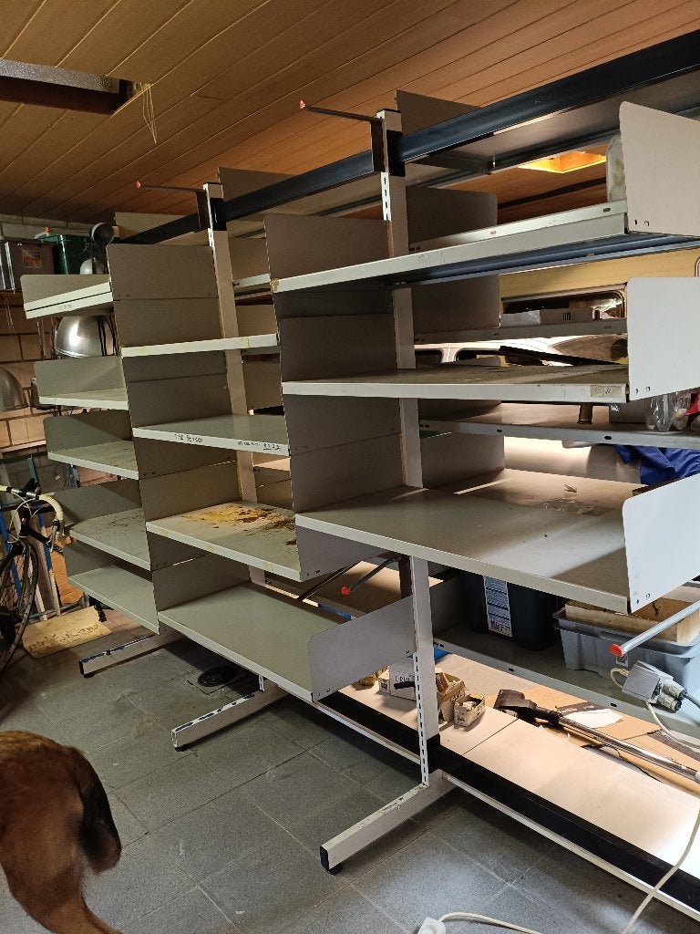 losstaand stapelrek aan de twee zijden legborden, Zakelijke goederen, Ophalen