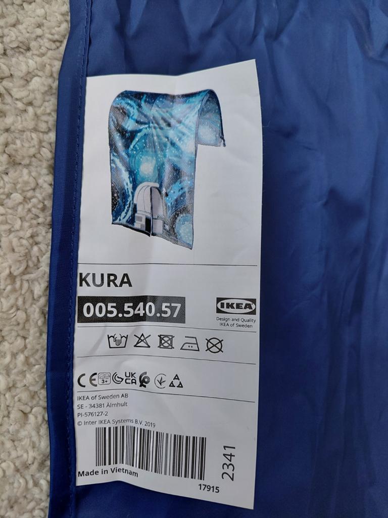 Tent voor op eenpersoonsbed Ikea, Enlèvement, Comme neuf, Bleu