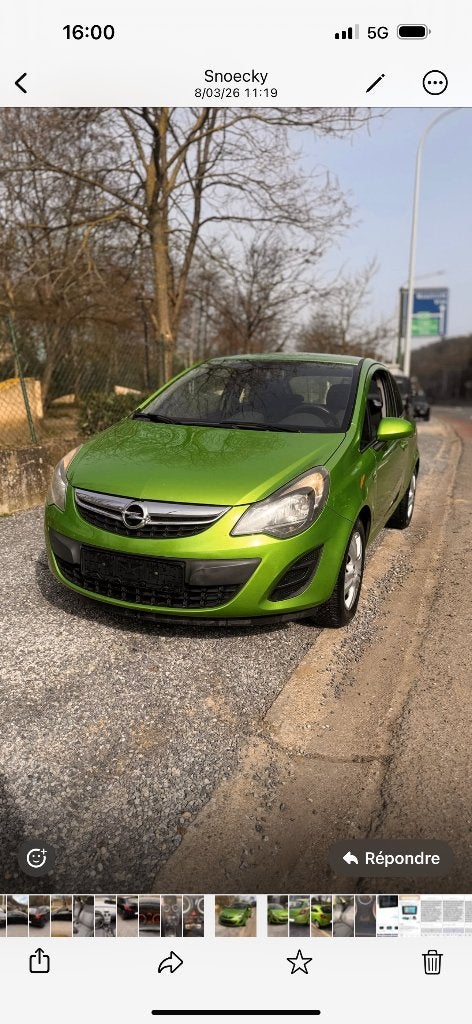 Opel corsa, Auto's, Voorwielaandrijving, Zwart, 4 cilinders, Leder en Stof