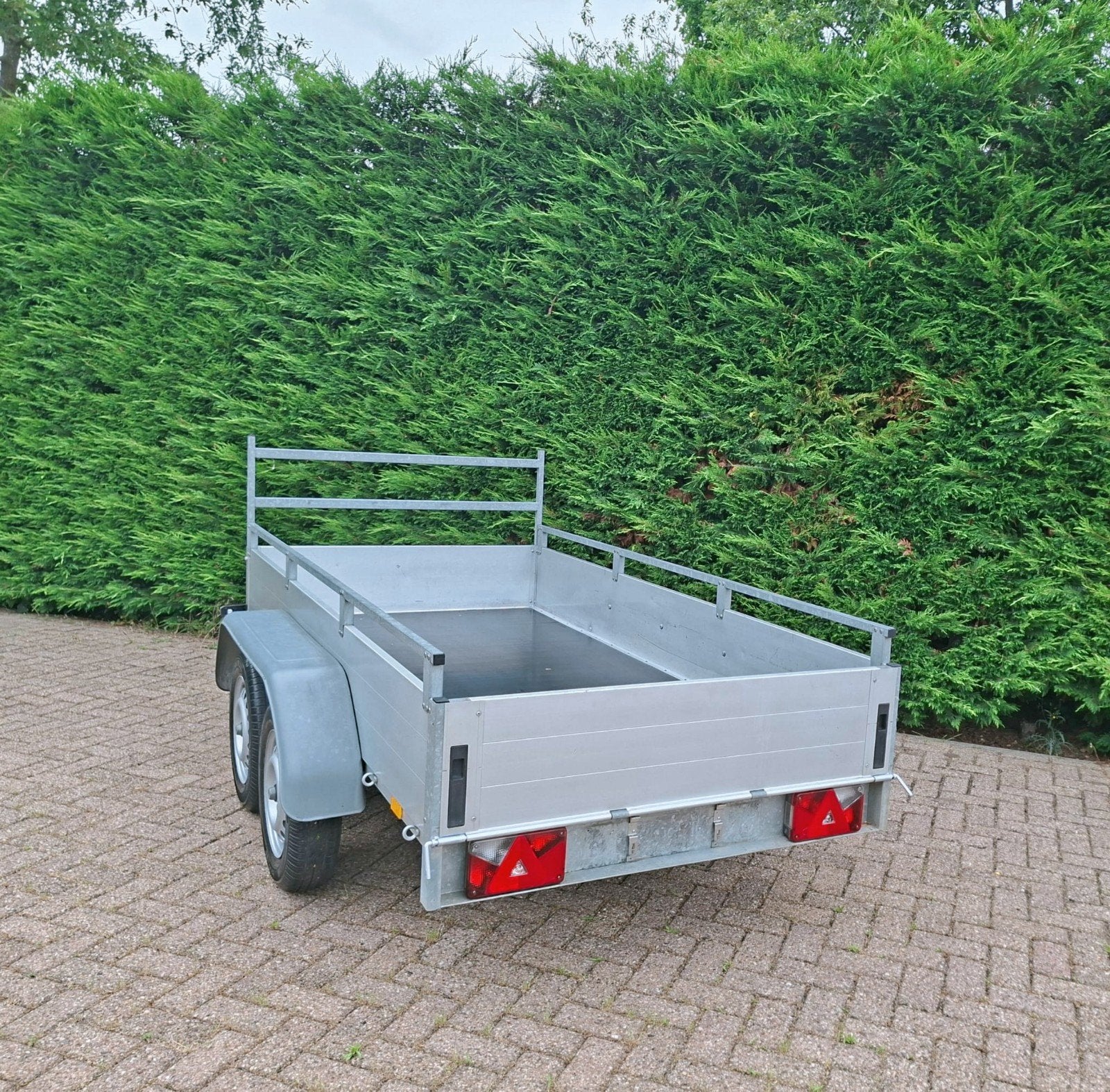 Mooie anssems aanhangwagen dubbelasser remork, Enlèvement