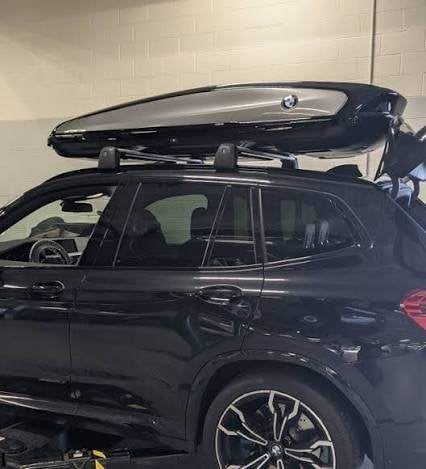Box ski BMW + Barre + jantes hiver, Enlèvement, 21 pouces, Pneus hiver, Jante(s)