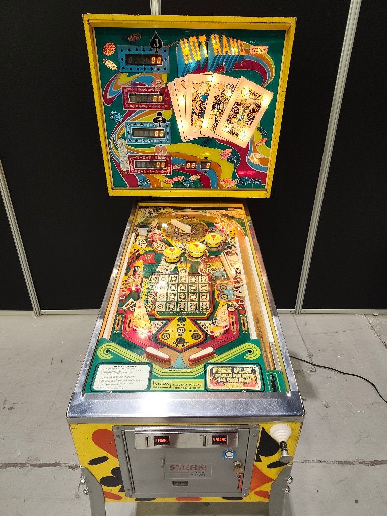 Flipper Stern Hot Hand, Collections, Enlèvement ou Envoi, Utilisé, Électronique, Flipper (jeu)