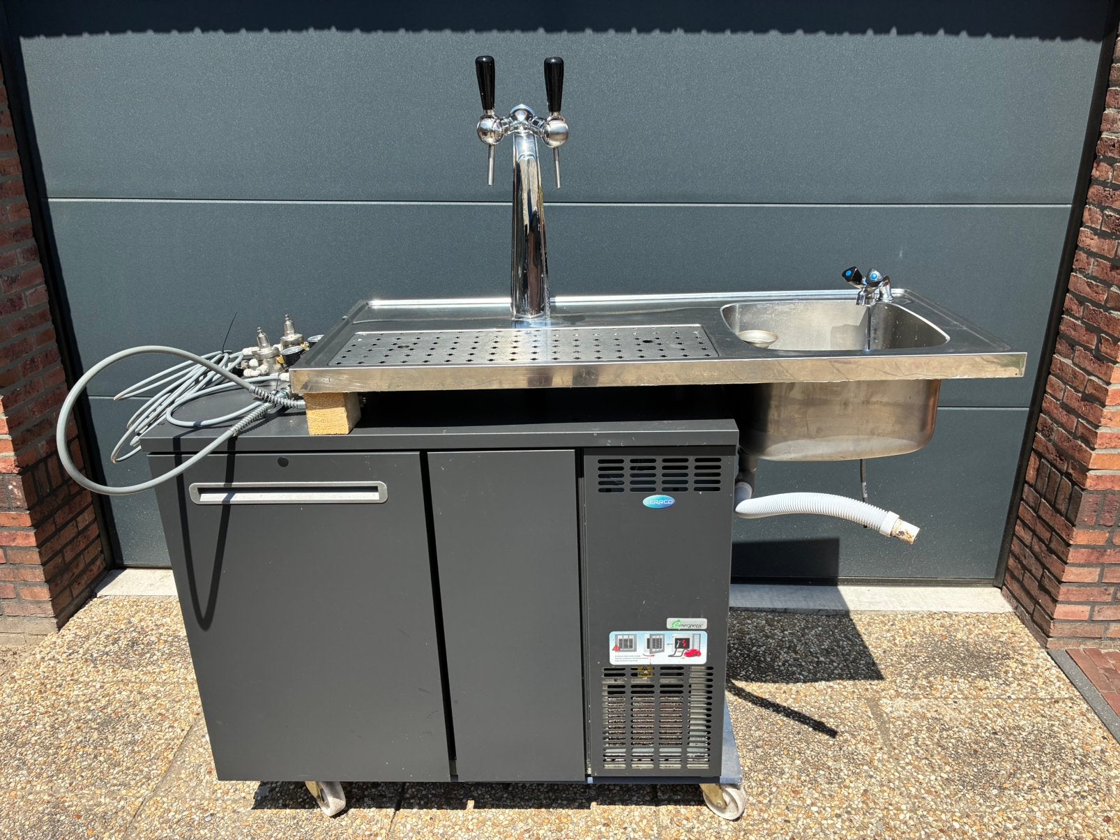 Complete biertap set thuistap serrco fustenkoeling lekblad, Electroménager, Pompes à bière, Enlèvement