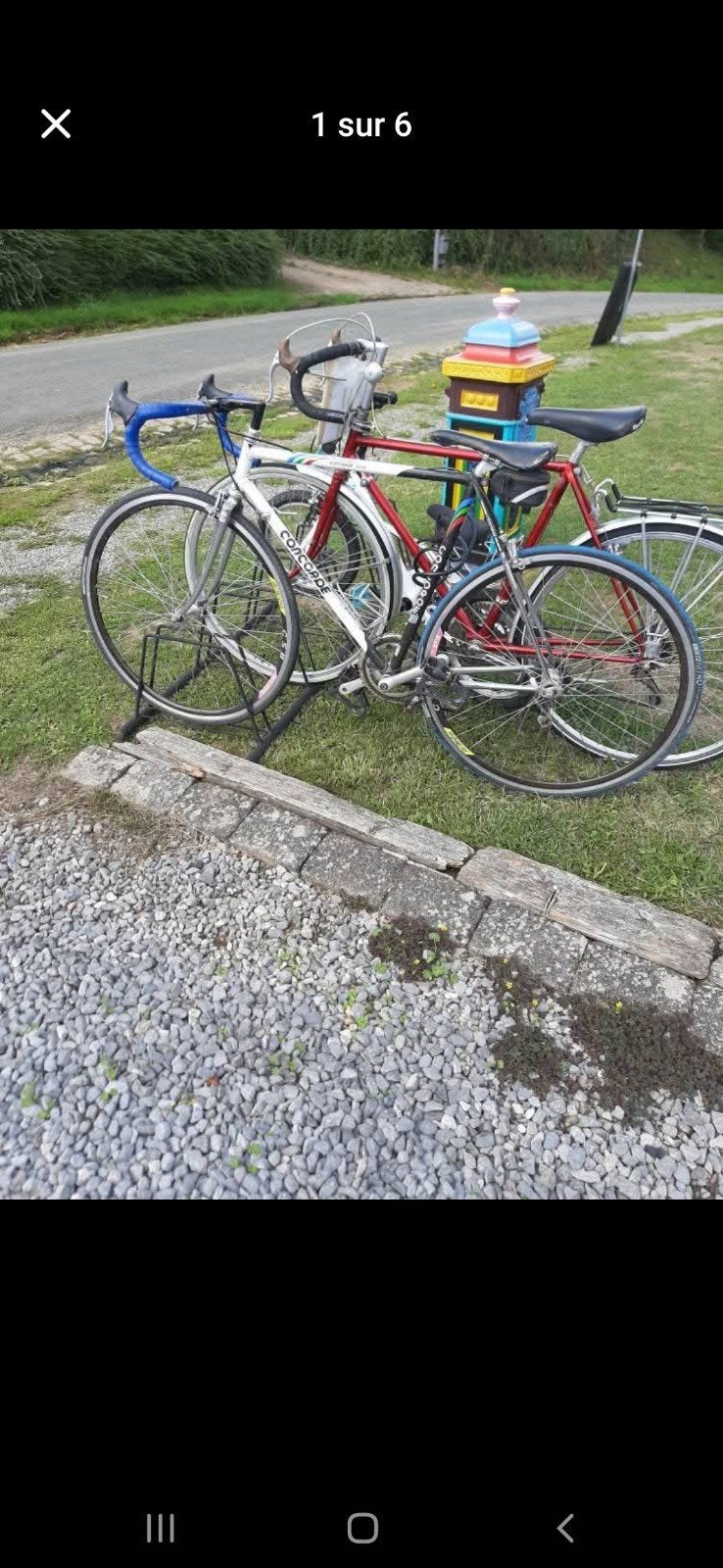 vélo de course 28 pouces, Enlèvement