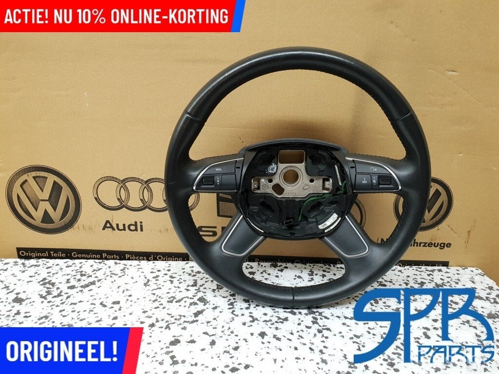 A4 8K FACELIFT MULTI MF Stuurwiel leder LEDEREN STUUR LEER, Audi, Gebruikt, Audi, Ophalen of Verzenden