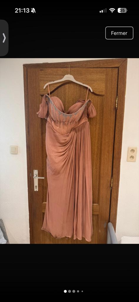 Rode de soirée, Taille 42/44 (L), Robe de gala, Enlèvement ou Envoi, Rose