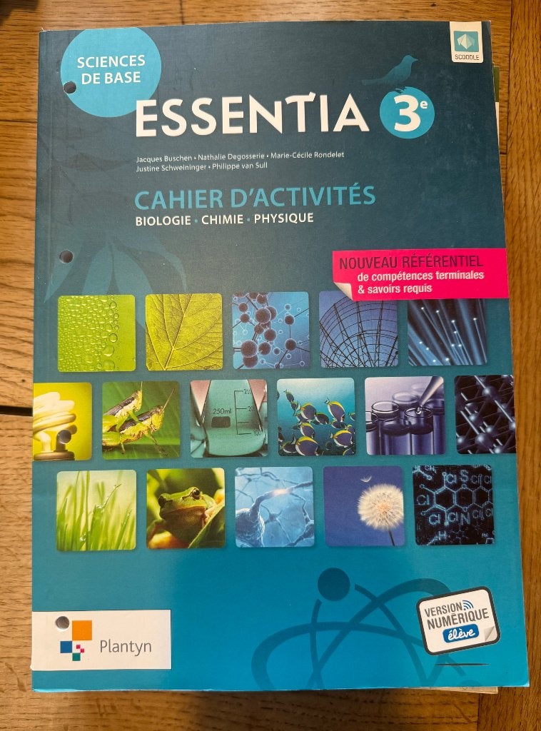 Essentia 3 eme, Livres, Livres scolaires, Neuf, Plantyn, Biologie, Enlèvement