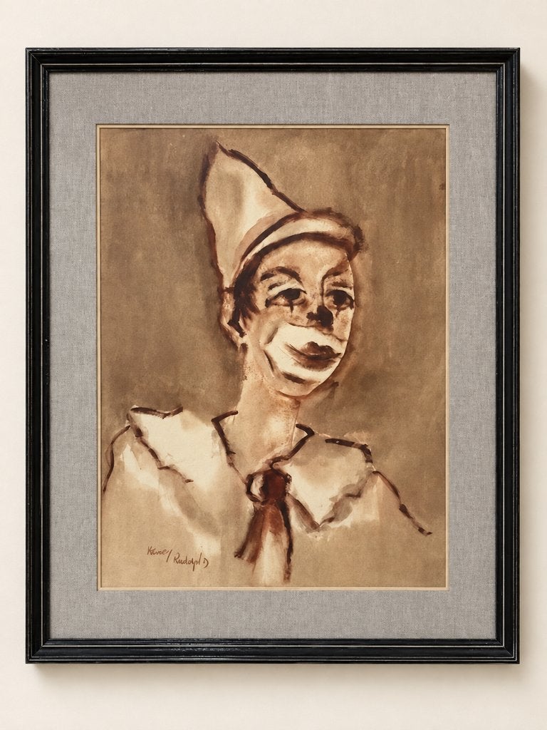 Schilderij Henry Roland, Ophalen, Achter glas, Portret of Personen