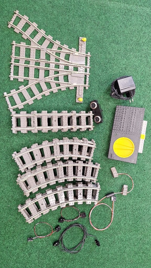 Lego 9V spoor motor transfo wissel, Kinderen en Baby's, Ophalen of Verzenden, Lego