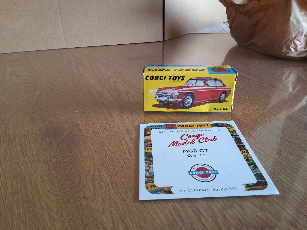MGB-GT corgi-toys, Hobby en Vrije tijd, Ophalen of Verzenden, Zo goed als nieuw, Auto, Corgi
