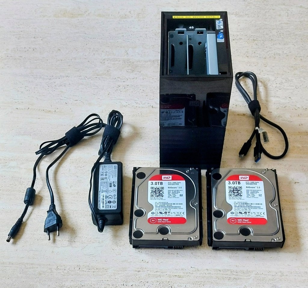 RED Western digitale harde schijf - MY BOOK DUO - 6T, Computers en Software, Gebruikt, HDD, 6 T, Ophalen of Verzenden