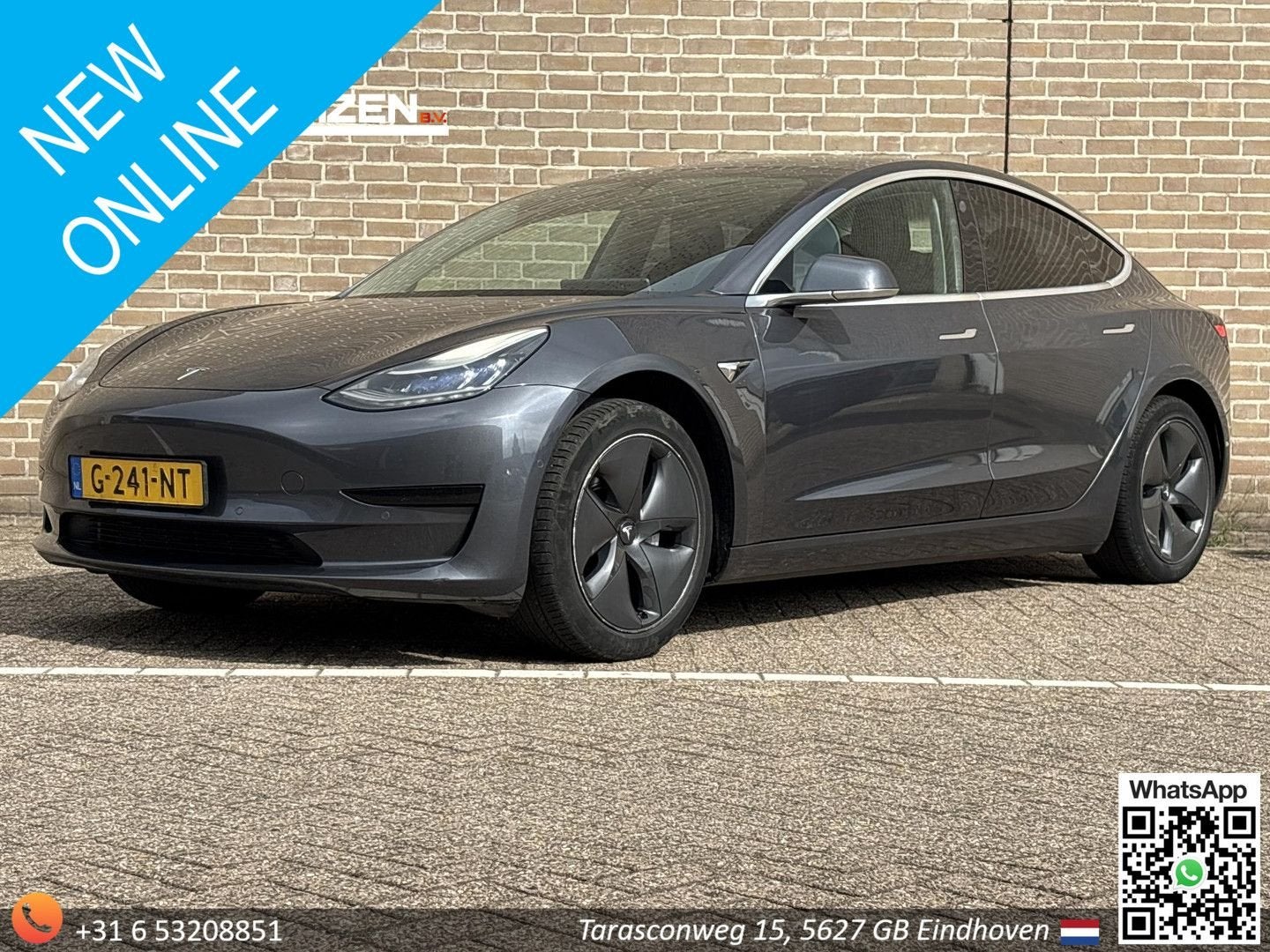 Tesla Model 3 Standard RWD Plus 60 kWh | € 12.750,- NETTO! |, Auto's, Tesla, Automaat, Zwart, Berline, Te koop