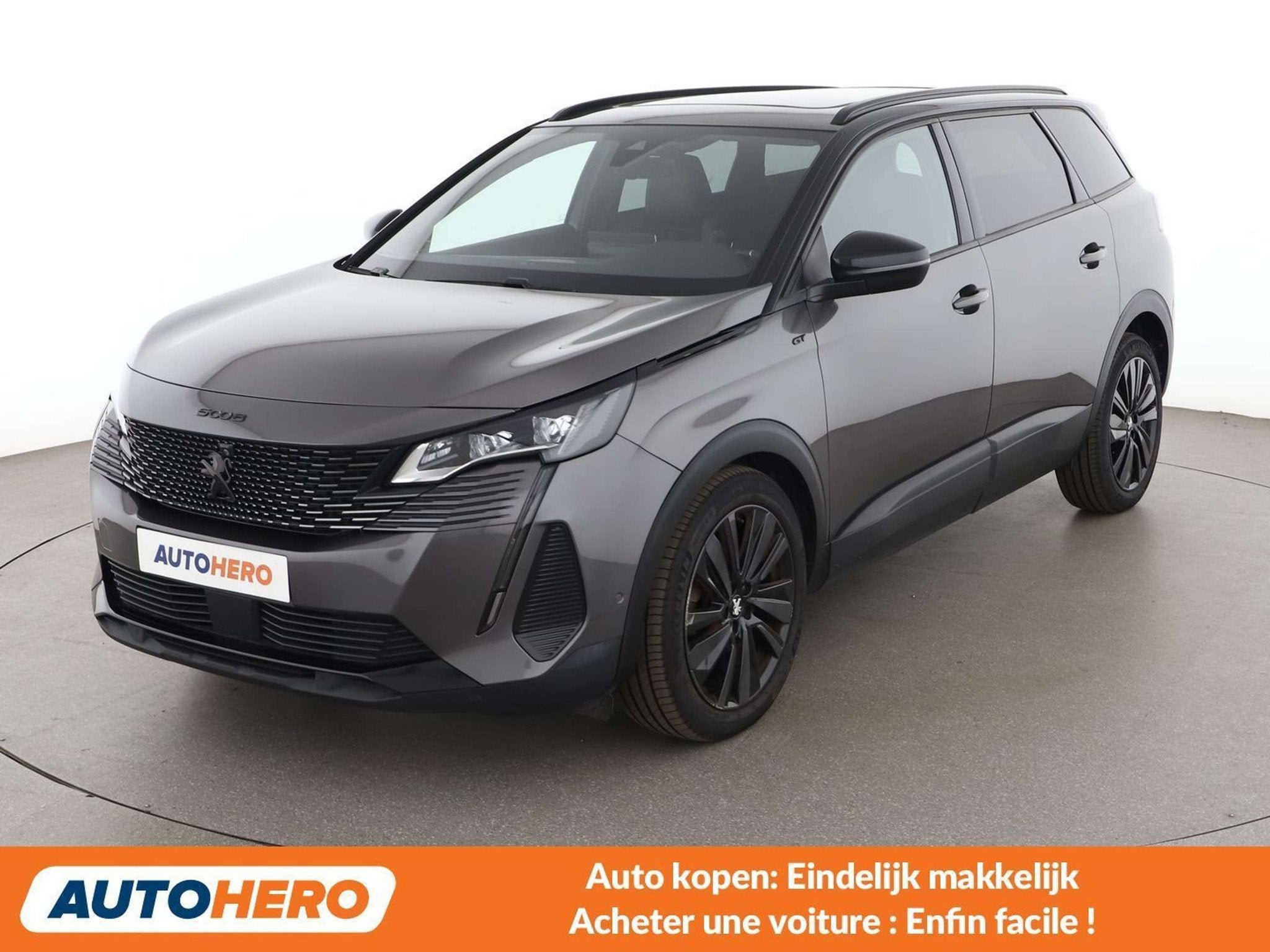 Peugeot 5008 1.2 PureTech GT (année de construction 2021), Argent ou Gris, Euro 6, 7 places, 5 portes