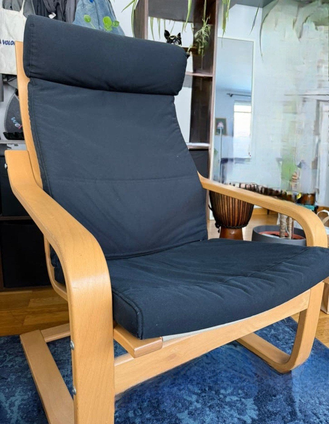 Fauteuil Poang Ikea basculant état neuf, Maison & Meubles, Enlèvement, Tissus