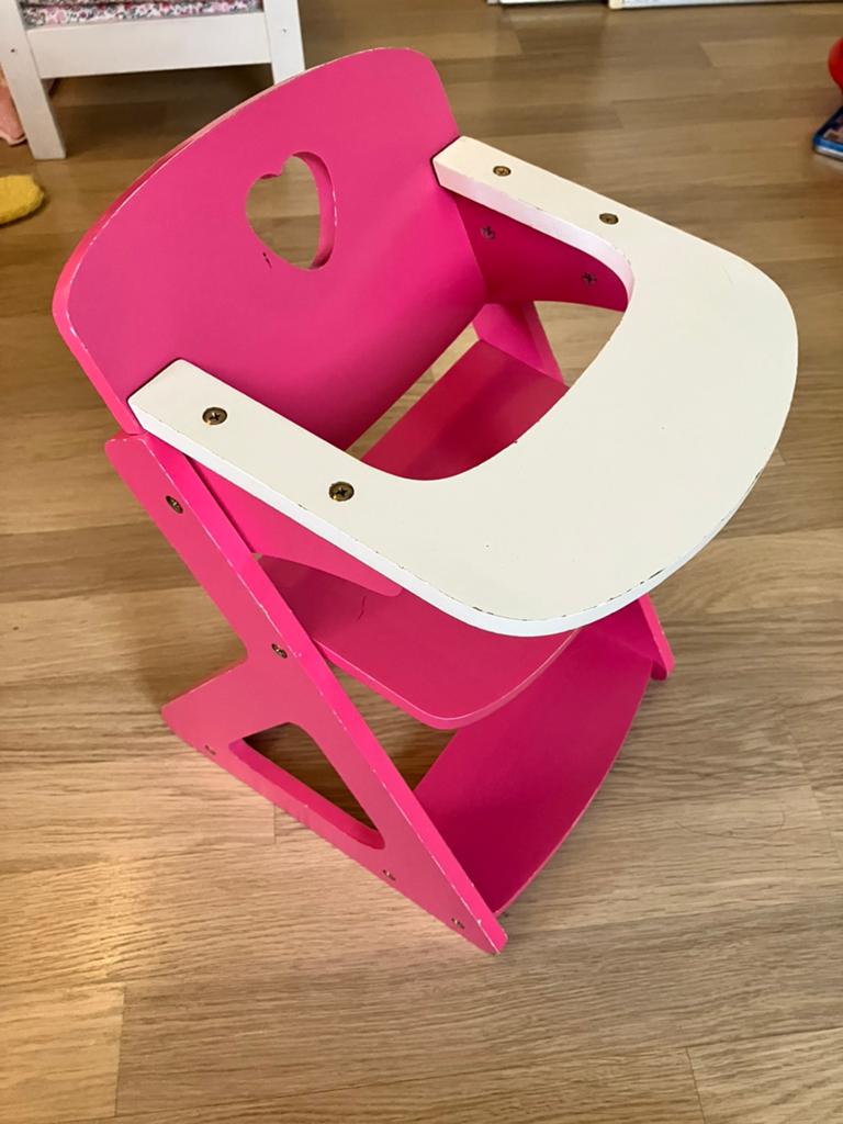 Eetstoel voor pop, Ophalen, Zo goed als nieuw